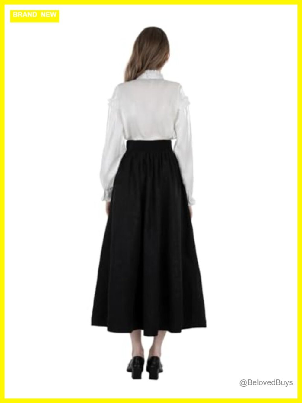 Victorian Gothic Blouse Button Down Renaissance Top Ruffle Tie - Picture 2 of 6